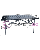 Сгъваема маса за къмпинг риболов и тераса 118х55см